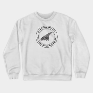 Treehopper - We All Share This Planet - insect on white Crewneck Sweatshirt